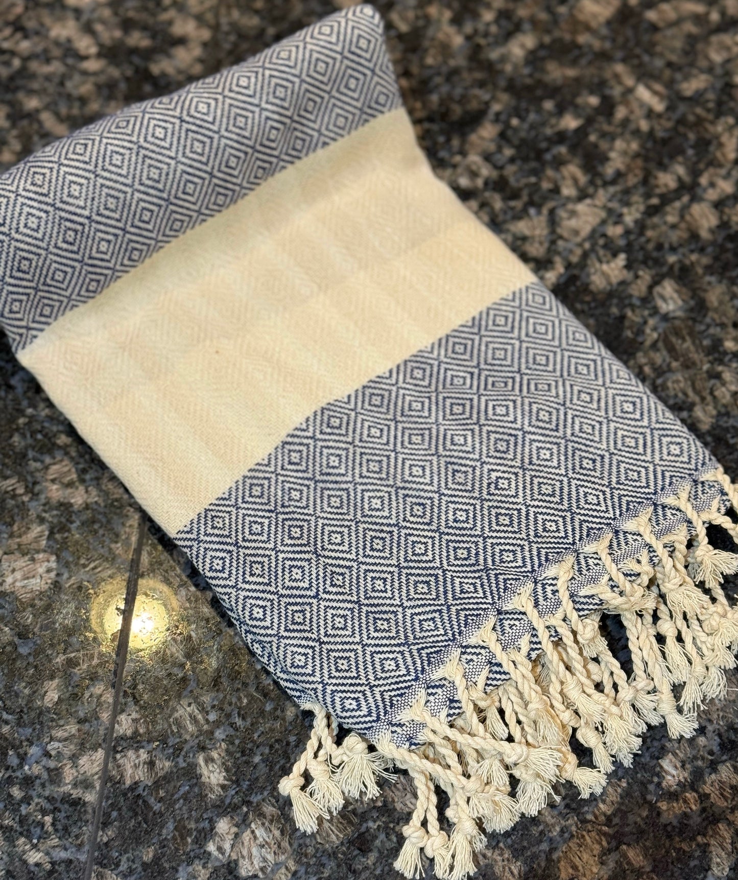 💎100% Cotton Turkish Towels (Peshtemals) “Diamond” Collection