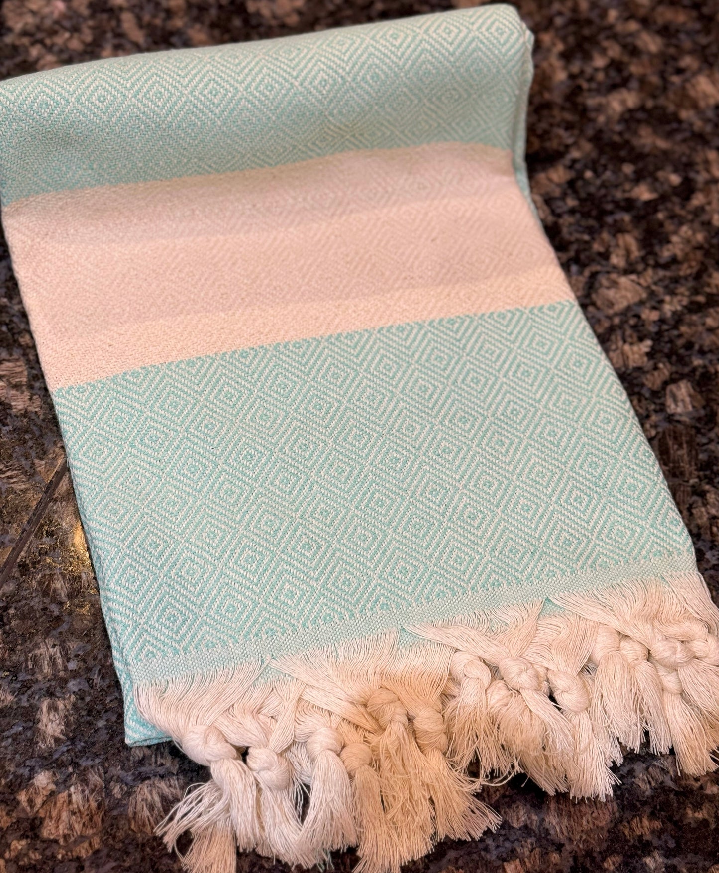 💎100% Cotton Turkish Towels (Peshtemals) “Diamond” Collection