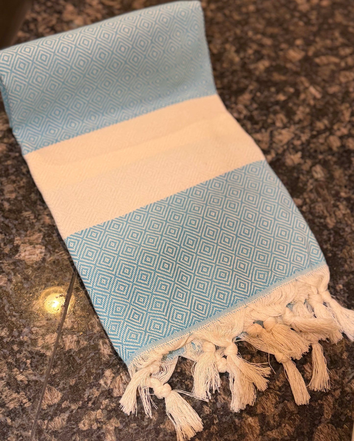 💎100% Cotton Turkish Towels (Peshtemals) “Diamond” Collection