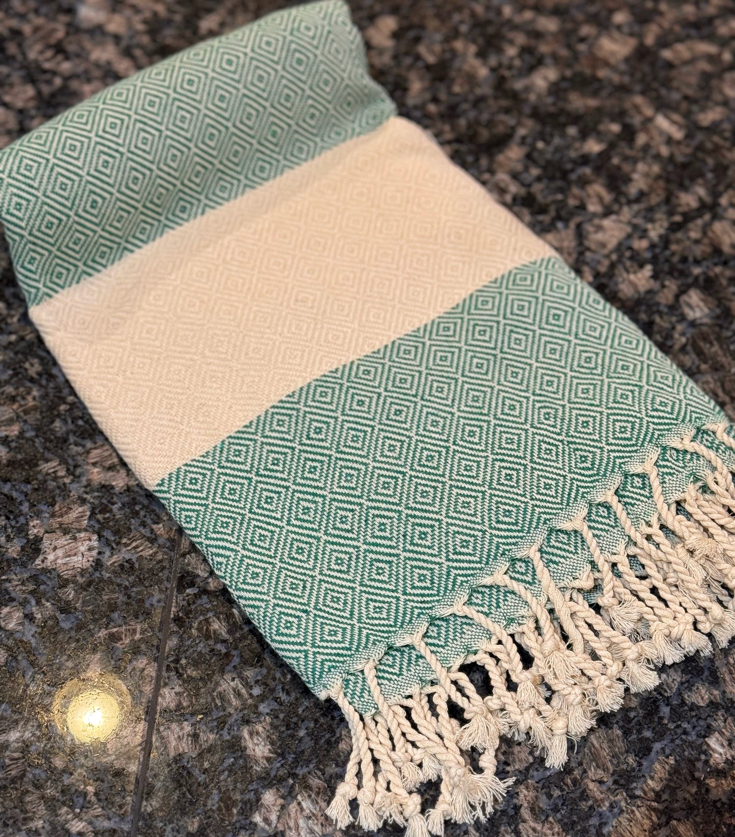💎100% Cotton Turkish Towels (Peshtemals) “Diamond” Collection