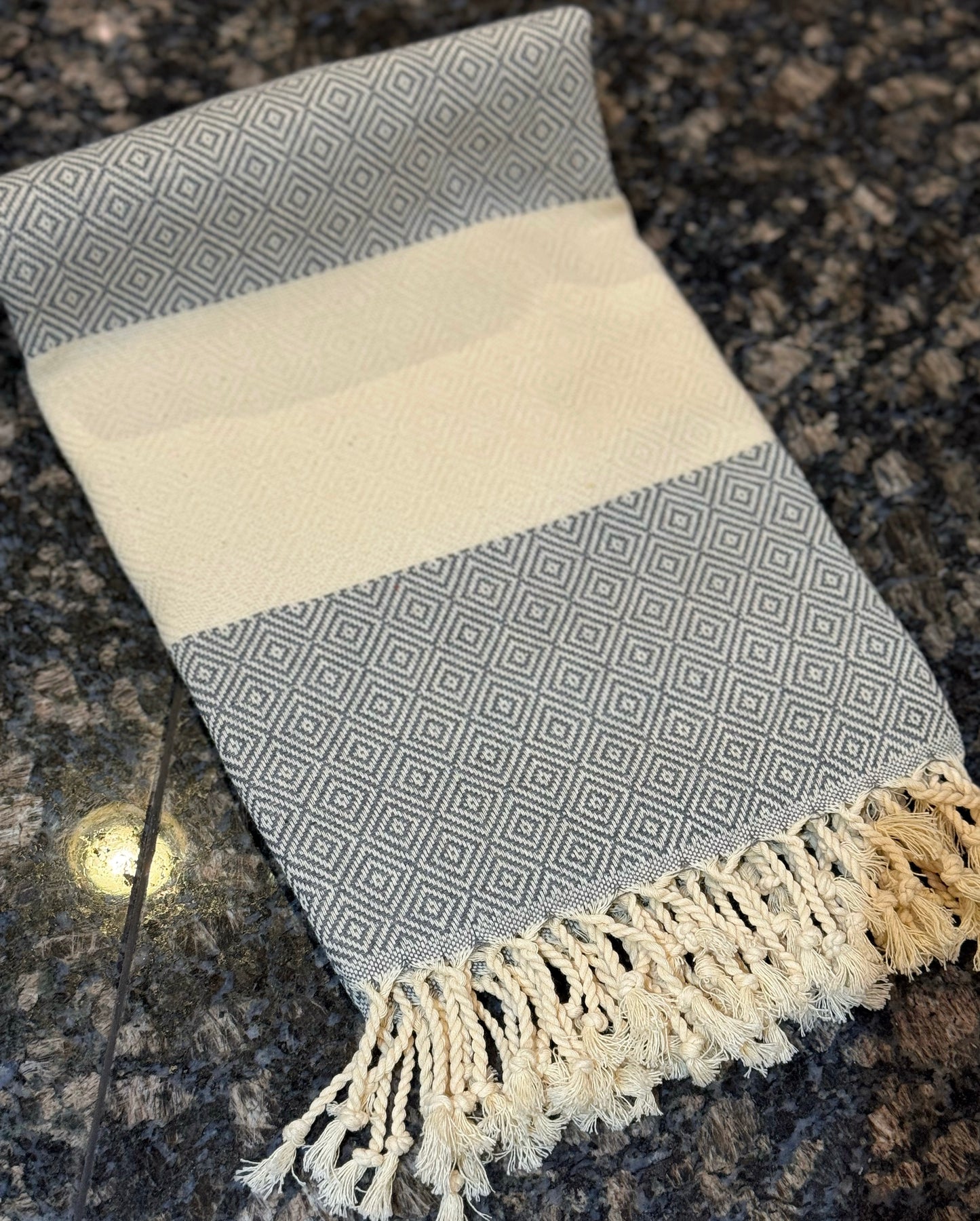 💎100% Cotton Turkish Towels (Peshtemals) “Diamond” Collection