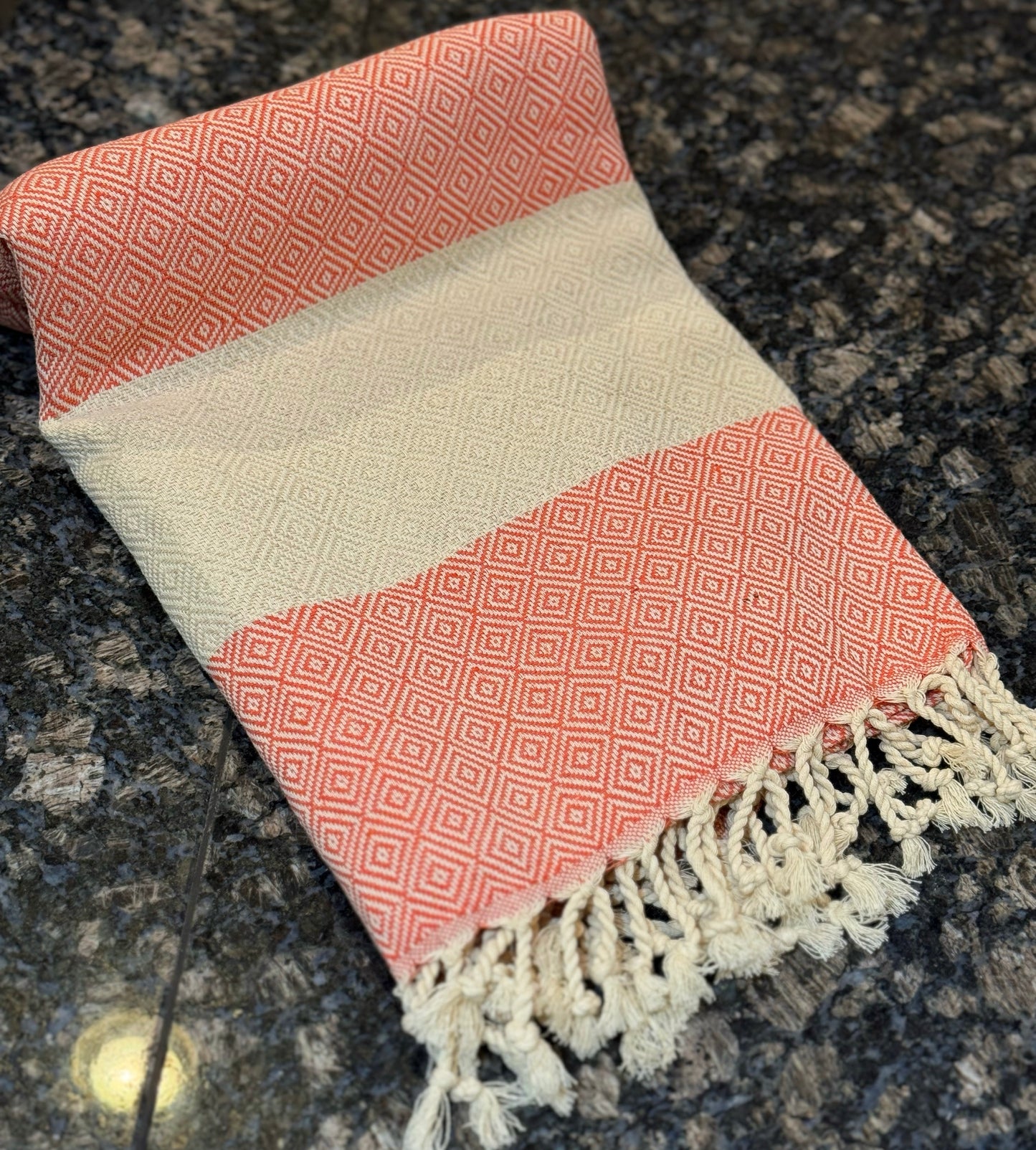 💎100% Cotton Turkish Towels (Peshtemals) “Diamond” Collection